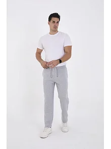 Erkek Üç İplik Basic Eşofman Pantolon - Gri