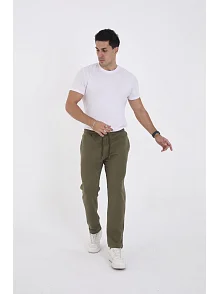 Erkek Üç İplik Basic Eşofman Pantolon - Haki