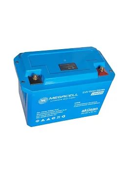 Megacell 12.8v 100ah (bluetooth) Lifepo4 Lityum Demir Fosfat Akü(abs Kasa) (19012)