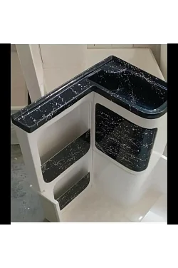 Banyo Duş Teknesi Dolap Lavabo Dahil Siyah 75 X 110 (25001s) Banyo Duş Teknesi Dolap Lavabo Dahil Siyah 75 X 110 (25001s)