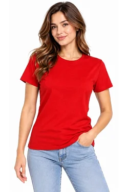 Kadın Basic Tişört Bisiklet Yaka Kısa Kol Günlük Yazlık Slim Fit T-shirt