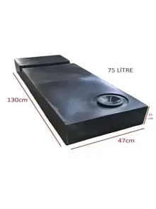 Karavan Su Deposu 75 Lt Pis Su  Siyah (32005)
