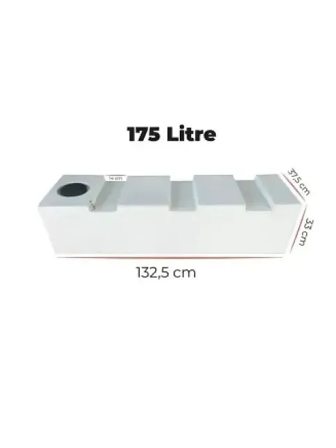 Karavan Su Deposu 175 Lt Temiz Su  Beyaz (32026)