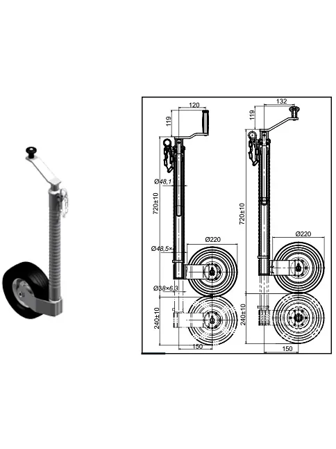 350 Kğ Pilot Teker Anti Slip (15009c)