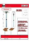 Karavan Döner Tip Masa Ayağı 75 Cm