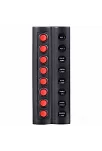 Bfy Marin Sigortalı Switch Panel 8 Li Kırmızı Butonlu (7009) Bfy Marin Sigortalı Switch Panel 8 Li Kırmızı Butonlu (7009)