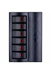 Bfy Otomatik Sigortalı Ve Işıklı Switch Panel 6 Lı Siyah Butonlu (7011)