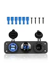 Usb Voltmetre Şarj Soketi 3'lü Set (7018) Usb Voltmetre Şarj Soketi 3'lü Set (7018)