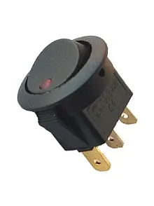 12 Volt Aç Kapa Anahtar 25 Mm (6007)