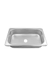 Tekne - Karavan Paslanmaz Dikdörtgen Evye 27 X 33 X 15 Cm (11024) Tekne - Karavan Paslanmaz Dikdörtgen Evye 27 X 33 X 15 Cm (11024)
