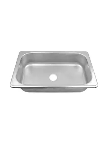 Tekne - Karavan Paslanmaz Dikdörtgen Evye 27 X 33 X 15 Cm (11024)