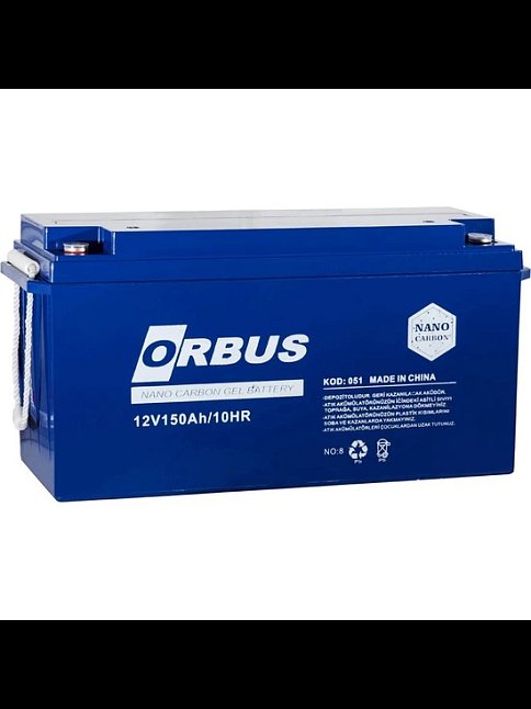 Orbus 12 V 150 Amper Solar Jel Akü (19006) Orbus 12 V 150 Amper Solar Jel Akü (19006)