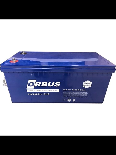 Orbus 12v 200 Amper Solar Jel Akü (19007) Orbus 12v 200 Amper Solar Jel Akü (19007)