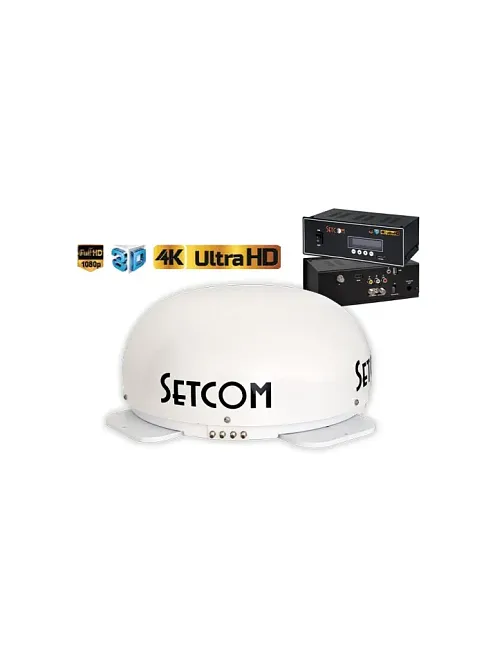 Setcom Mobil Uydu Anteni Stc-324 Üç Çıkışlı Karavan Tekne Araç (13011)