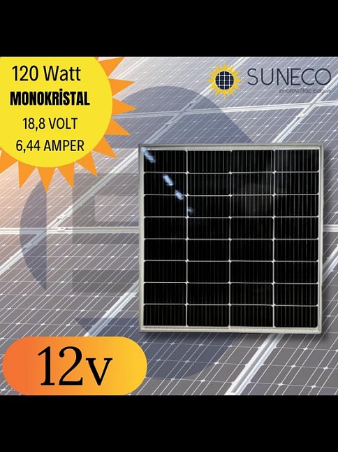 Suneco 120w Half-cut Watt Monokristal Solar Güneş Paneli A Sınıf 12 Volt (19001) Suneco 120w Half-cut Watt Monokristal Solar Güneş Paneli A Sınıf 12 Volt (19001)