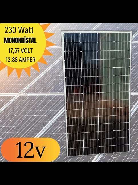 Suneco 230w Half-cut Watt Monokristal Solar Güneş Paneli A Sınıf 12volt (19003) Suneco 230w Half-cut Watt Monokristal Solar Güneş Paneli A Sınıf 12volt (19003)