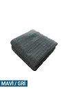 Ekstra Kalın Nefes Alabilen Zemin Halısı 250x400 Cm 3,2 Kg Mavi/gri (16032a)