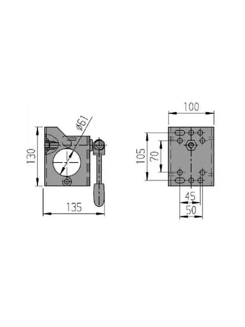 Knott Destek Tekeri Bağlama Kelepçesi 60 Mm (15010a) Knott Destek Tekeri Bağlama Kelepçesi 60 Mm (15010a)