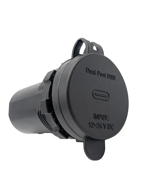 Usb + Type-c + Voltmetre 12-24v Şarj Soketi (7017c) Usb + Type-c + Voltmetre 12-24v Şarj Soketi (7017c)