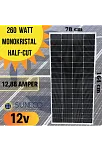 Suneco 260 W Half Cut Watt Monokristal Solar Güneş Paneli A Sınıf 12 Volt (19004a) Suneco 260 W Half Cut Watt Monokristal Solar Güneş Paneli A Sınıf 12 Volt (19004a)