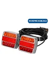 Mıknatıslı Led Römork Stop Lambası Seti 7 Pin Soketli 12v (17035) Mıknatıslı Led Römork Stop Lambası Seti 7 Pin Soketli 12v (17035)