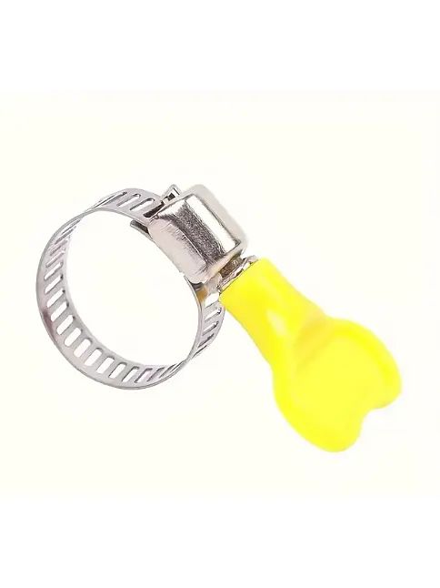 Paslanmaz Çelik Hortum Kelepçeleri Sarı Plastik Saplı (28015) Paslanmaz Çelik Hortum Kelepçeleri Sarı Plastik Saplı (28015)