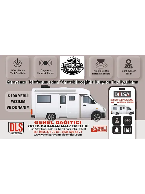 Konum Takip Sistemli Akıllı Karavan Alarmı Cep Telefonundan Kontrol (13020) Konum Takip Sistemli Akıllı Karavan Alarmı Cep Telefonundan Kontrol (13020)
