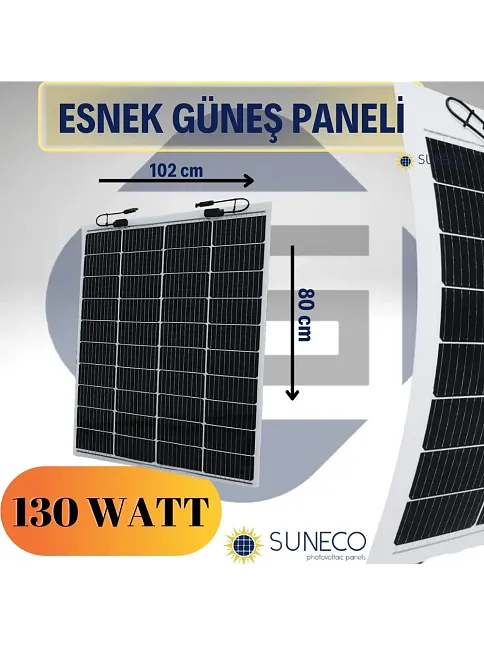 Suneco Esnek Güneş Paneli 130 W (19004d) Suneco Esnek Güneş Paneli 130 W (19004d)