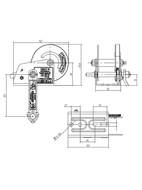 Knott 414 Kg Kollu Kayış Halatlı El Vinci (17025a) Knott 414 Kg Kollu Kayış Halatlı El Vinci (17025a)