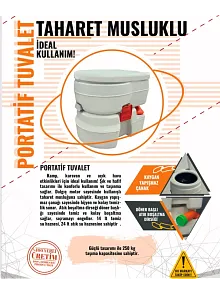 Camptıme Portatif Tuvalet Taharet Musluklu (5023) Camptıme Portatif Tuvalet Taharet Musluklu (5023)