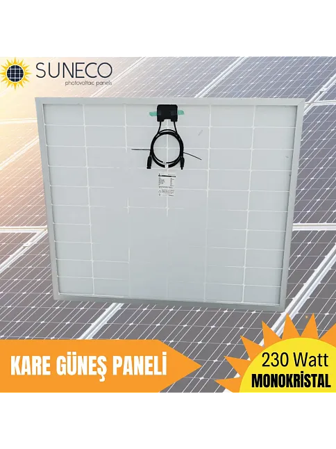 Suneco 230 Watt Half Cut Monokristal Solar Kare Güneş Paneli (19003a) Suneco 230 Watt Half Cut Monokristal Solar Kare Güneş Paneli (19003a)