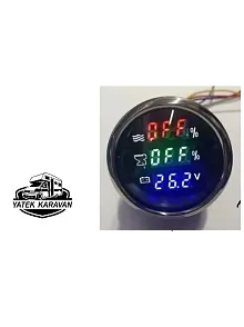 3 Lü Dijital Gösterge Temiz Su Pis Su Voltmetre (1022) 3 Lü Dijital Gösterge Temiz Su Pis Su Voltmetre (1022)