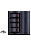 4 Lü Bfy Otomatik Sigortalı Ve Işıklı Switch Panel Siyah Butonlu (7010)
