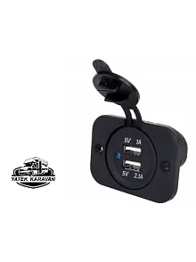 Kapaklı Marin Usb Soketi 12v (7015) Kapaklı Marin Usb Soketi 12v (7015)