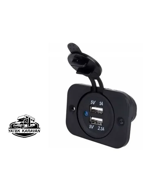 Kapaklı Marin Usb Soketi 12v (7015)