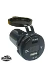 Usb + Type-c + Voltmetre 12-24v Şarj Soketi (7017c) Usb + Type-c + Voltmetre 12-24v Şarj Soketi (7017c)