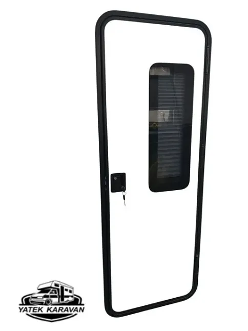 Çekme Karavan Kapısı Camlı 60x170 Sol Açılır (21004)