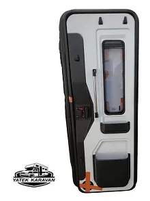 Çekme Karavan Kapısı Camlı 60x170 Sol Açılır (21004)