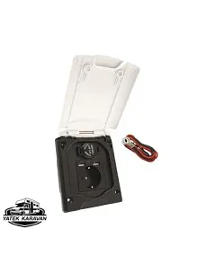Babarvy Kapaklı Karavan 220v, Usb, Çakmaklık Çıkışı Priz (27021)