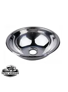Tekne - Karavan Evye Lavabo, Krom, 33 Cm (11023) Tekne - Karavan Evye Lavabo, Krom, 33 Cm (11023)