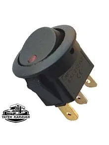 12 Volt Aç Kapa Anahtar 25 Mm (6007) 12 Volt Aç Kapa Anahtar 25 Mm (6007)