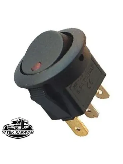 12 Volt Aç Kapa Anahtar 25 Mm (6007) 12 Volt Aç Kapa Anahtar 25 Mm (6007)