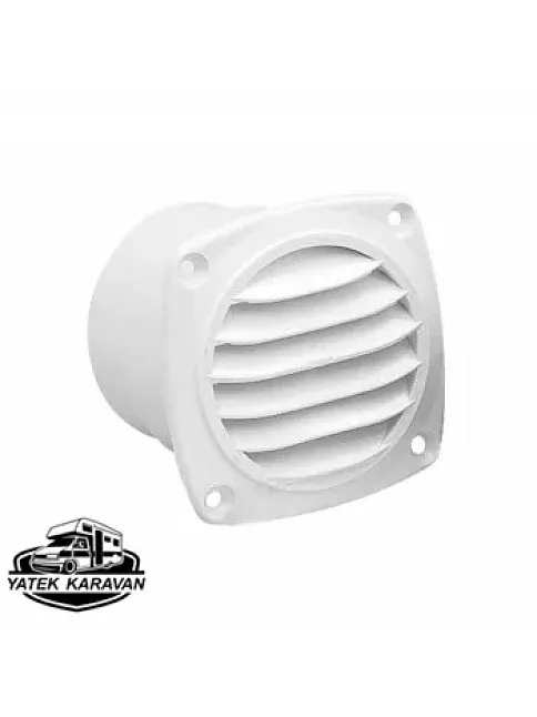 Havalandırma Kapağı 75mm Menfez Hortum Girişli Beyaz (8012)