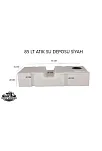 Karavan Su Deposu 85 Lt Pis Su  Siyah (32009)