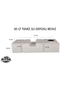 Karavan Su Deposu 85 Lt Temiz Su Beyaz (32010) Karavan Su Deposu 85 Lt Temiz Su Beyaz (32010)