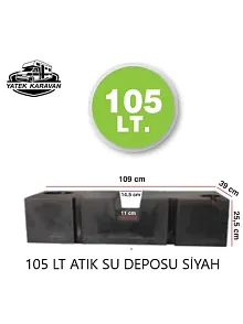 Karavan Su Deposu 105 Lt Atık Su Siyah (32013) Karavan Su Deposu 105 Lt Atık Su Siyah (32013)