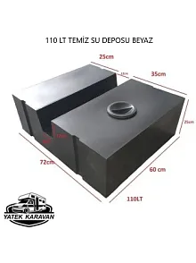 Karavan Su Deposu 110 Lt Temiz Su Beyaz (32016) Karavan Su Deposu 110 Lt Temiz Su Beyaz (32016)