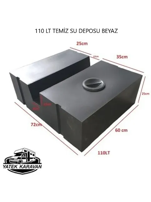 Karavan Su Deposu 110 Lt Temiz Su Beyaz (32016) Karavan Su Deposu 110 Lt Temiz Su Beyaz (32016)