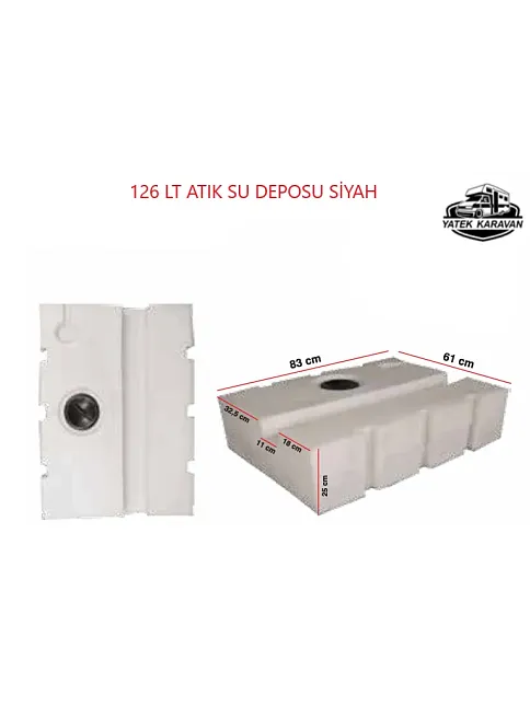 Karavan Su Deposu 126 Lt Pis Su Siyah (32017) Karavan Su Deposu 126 Lt Pis Su Siyah (32017)