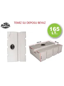 Karavan Su Deposu 165 Lt Temiz Su Beyaz (32024) Karavan Su Deposu 165 Lt Temiz Su Beyaz (32024)